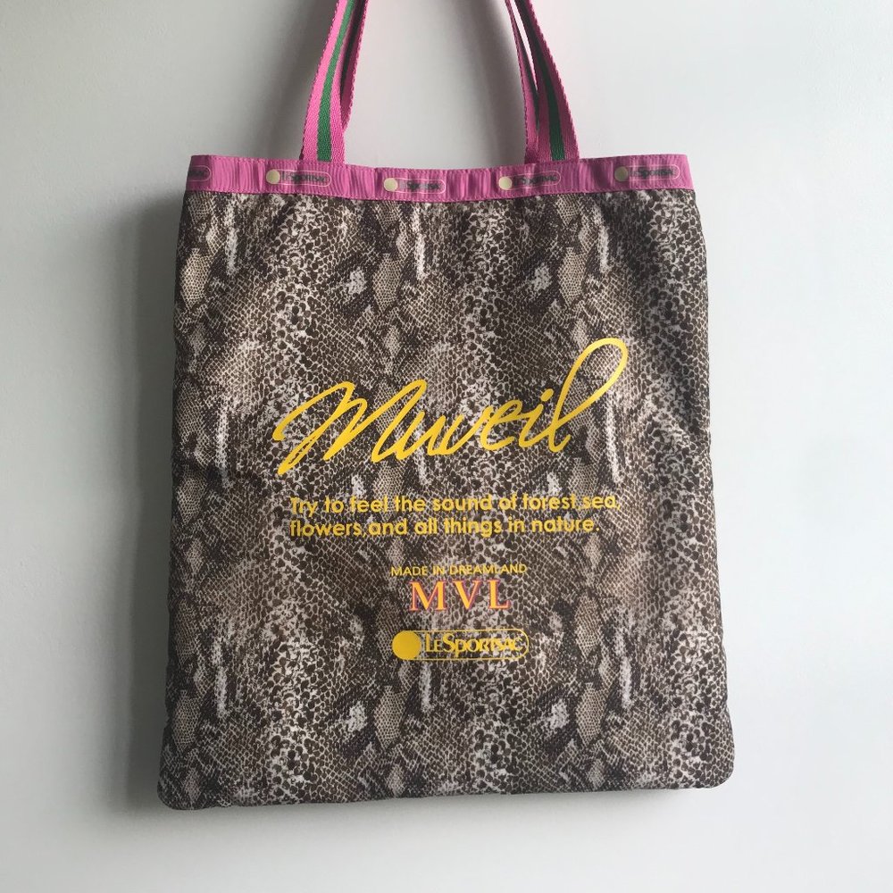 LeSportsac Emerald Tote Snake skin print